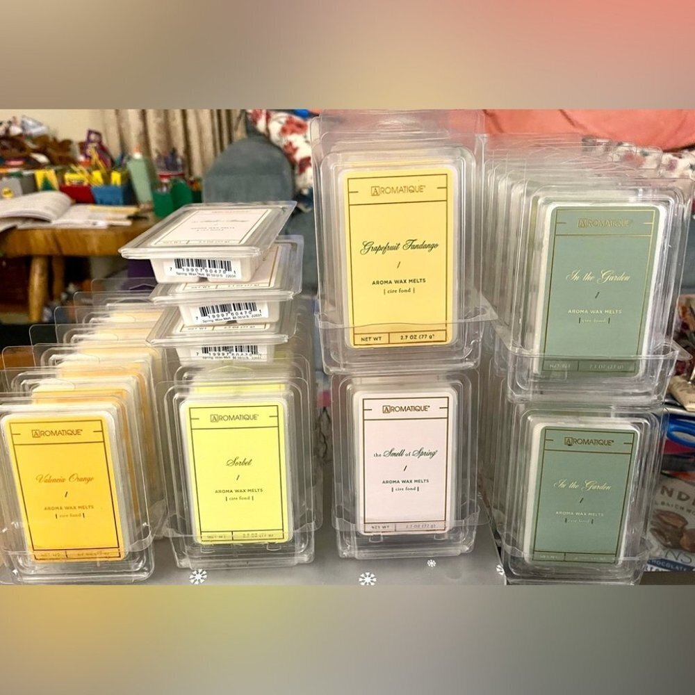 PACK of THREE AROMATQUE Wax Melts Grapefruit Fandango​ - Picture 1 of 4